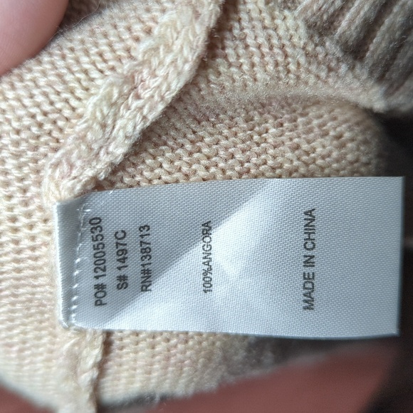 Doe & Ray 100% Angora Colorblock Duster Cardigan Sweater Women's Size S - Picture 3 of 6